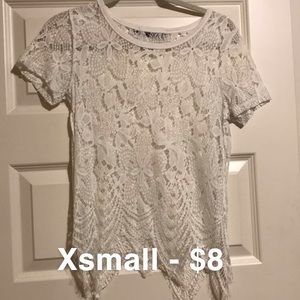 White lace top